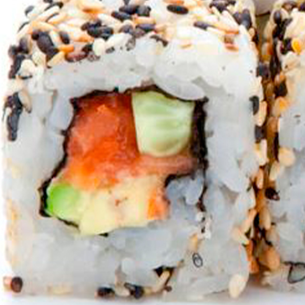 6. Sésamo: Salmón/queso/cebollín